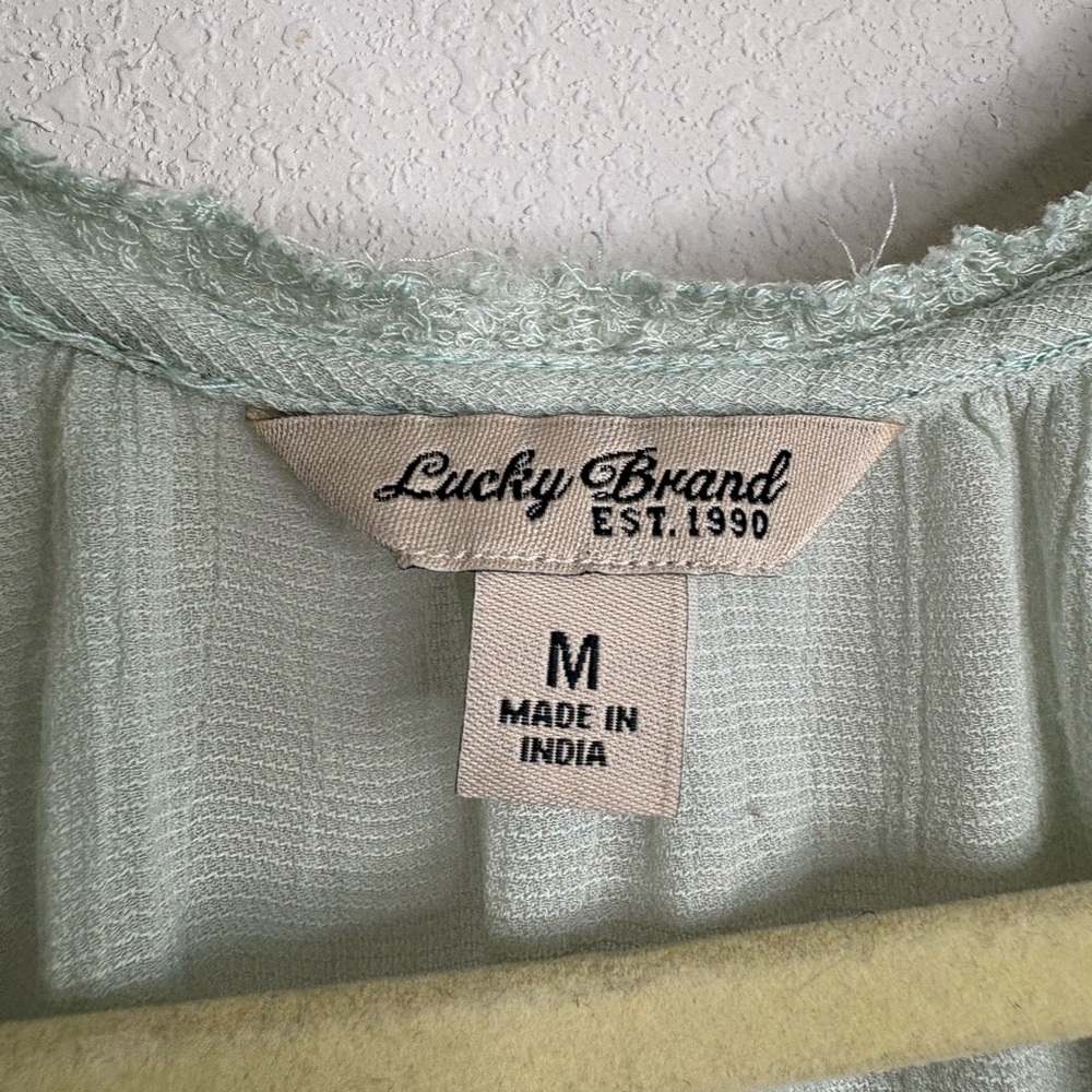 Lucky Brand Mint Sleeveless Blouse - Picture 2 of 4